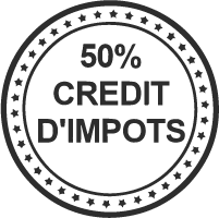 50% crédit d'impôt